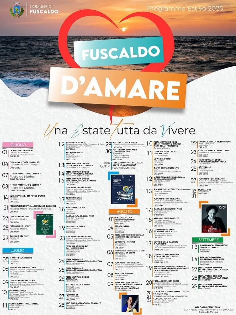 Calendario eventi Estate a Fuscaldo