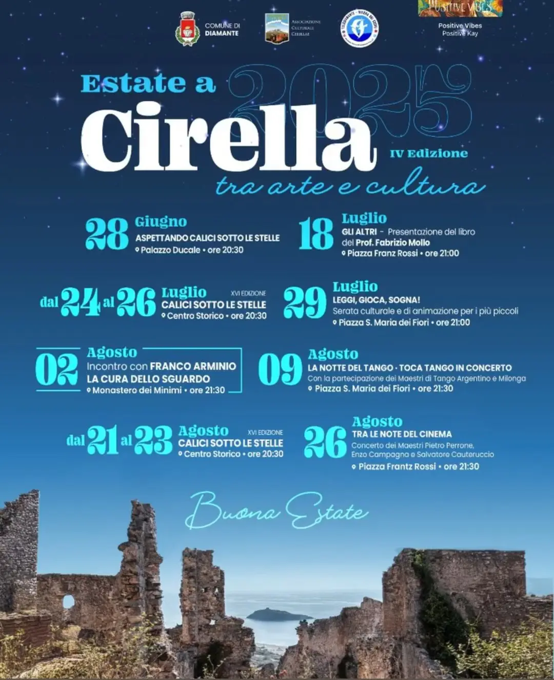 Calendario eventi Estate a Cirella