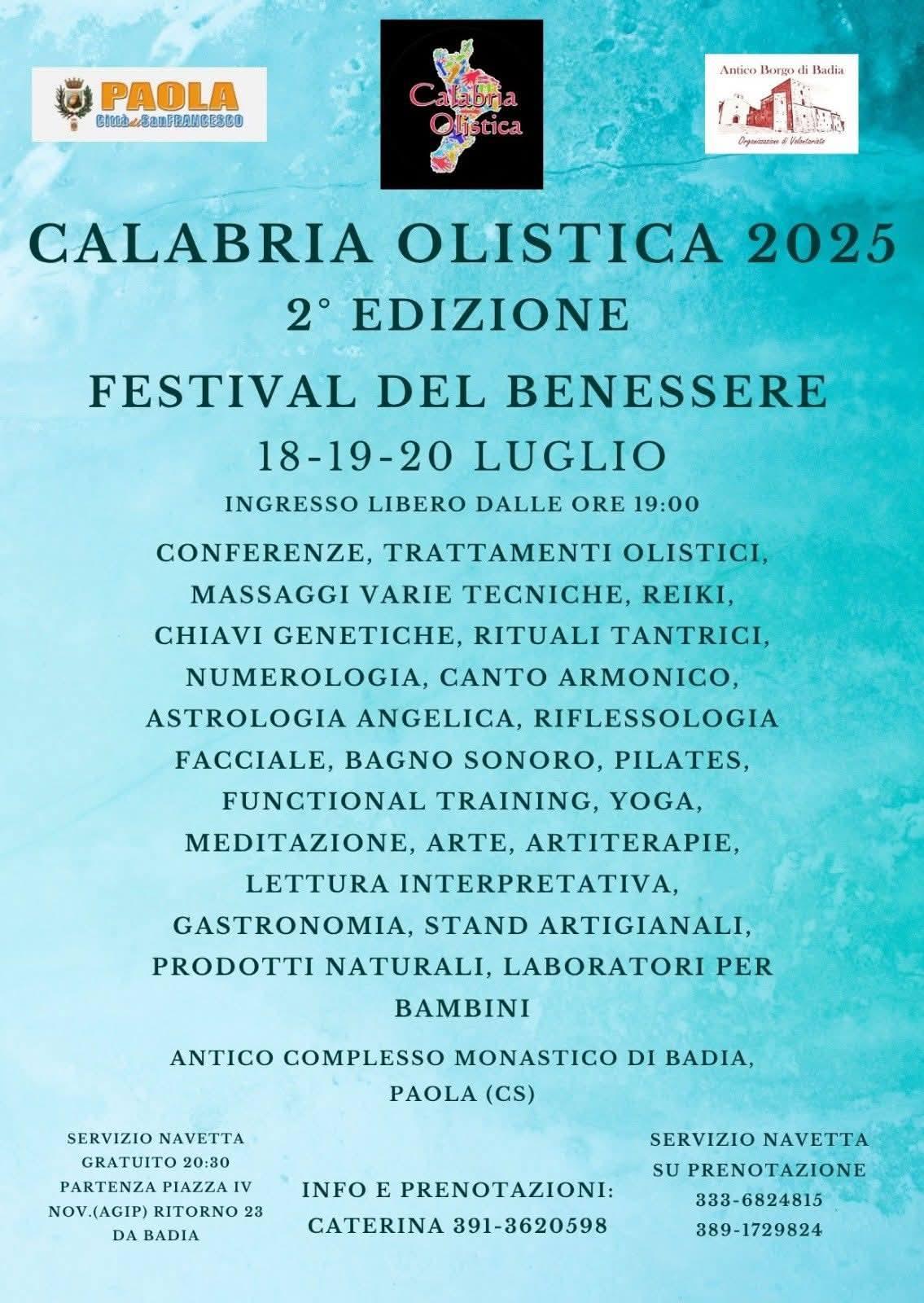 Locandina evento Calabria Olistica