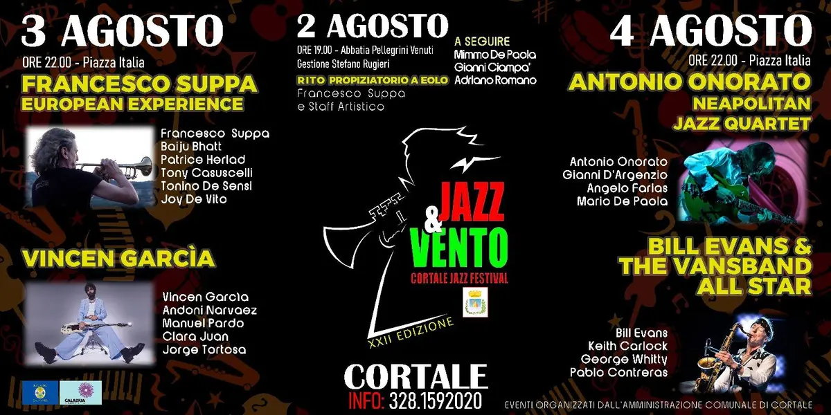 Locandina evento Jazz e vento