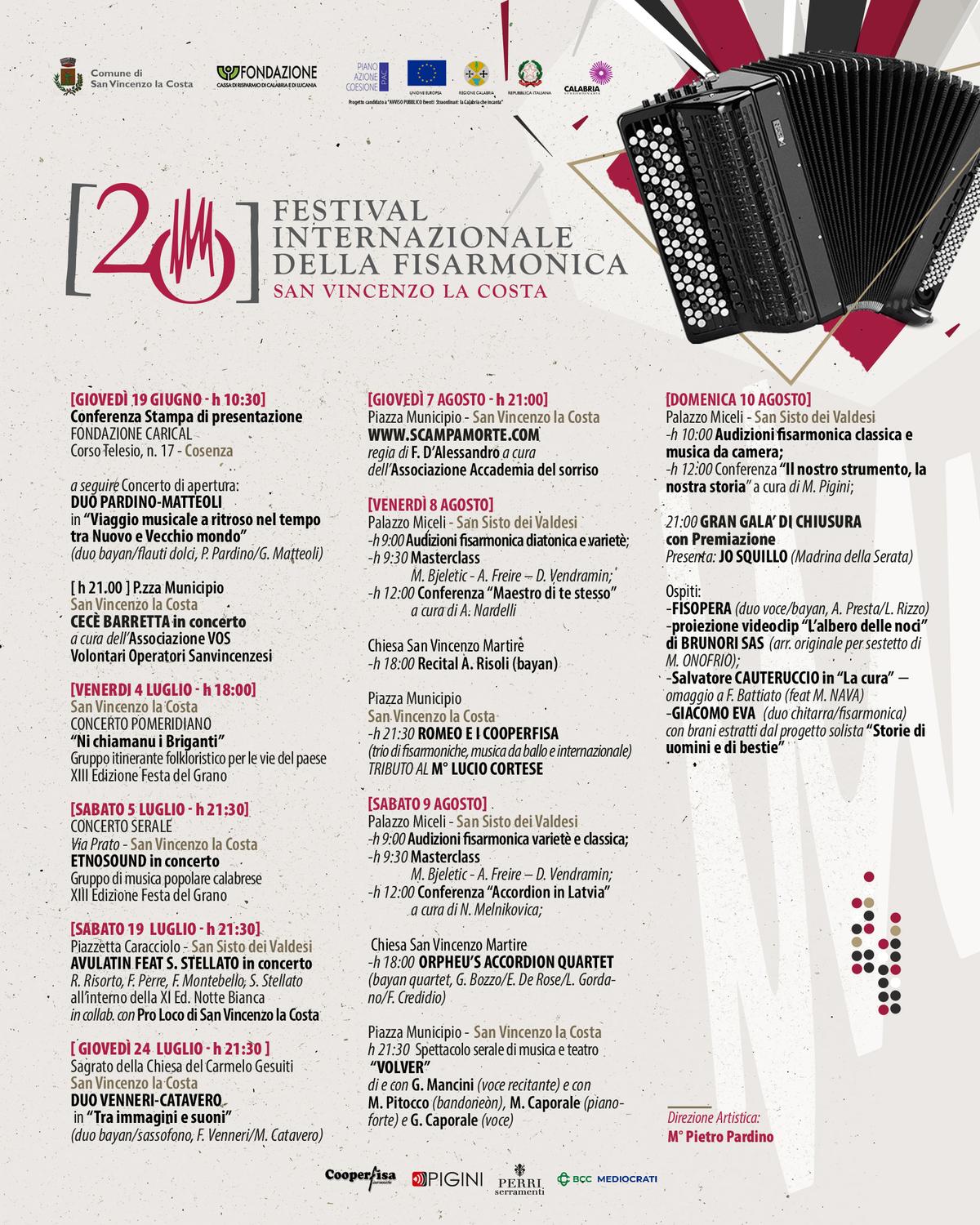 Locandina evento Festival Internazionale della Fisarmonica