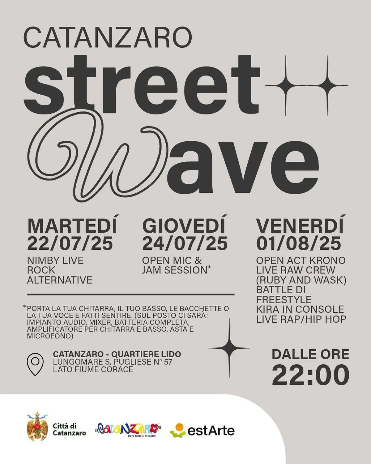 Locandina evento Catanzaro street wave
