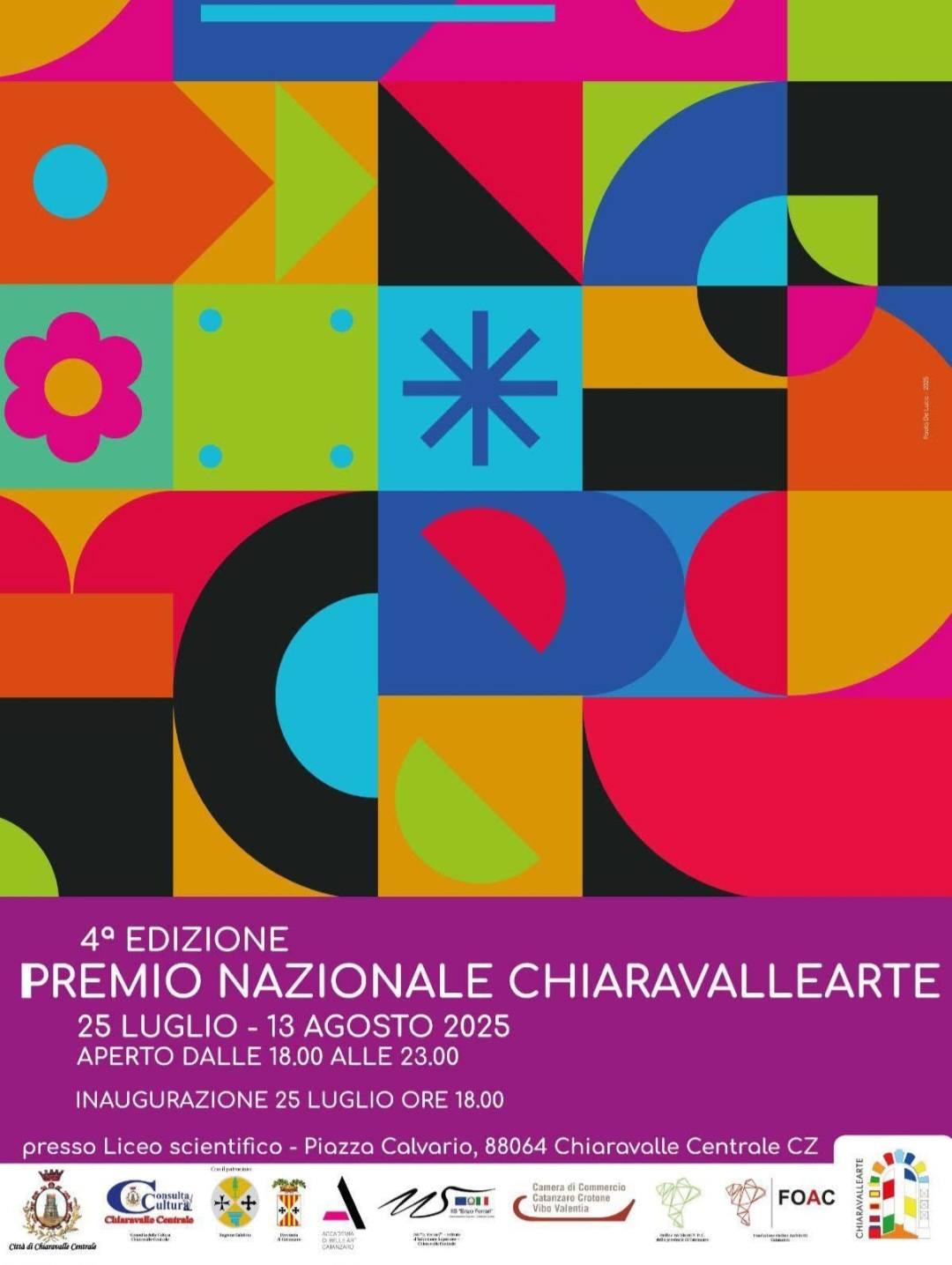 Locandina evento Premio Nazionale Chiaravallearte