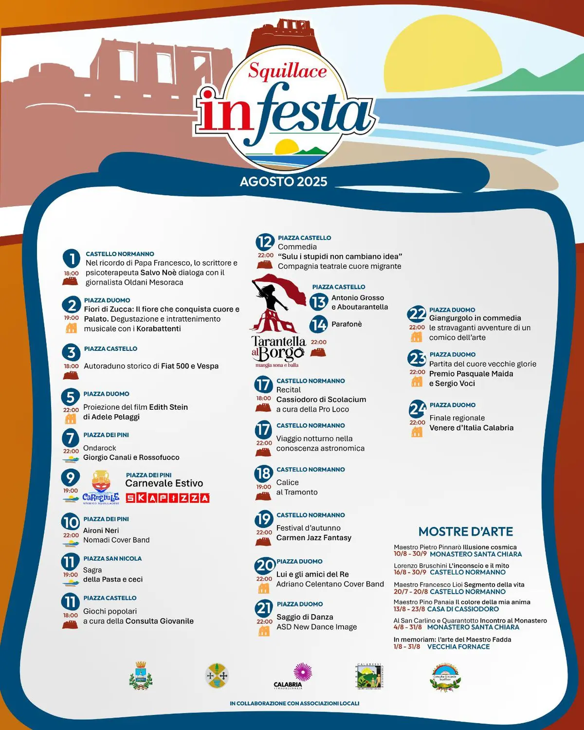 Calendario eventi Estate a Squillace