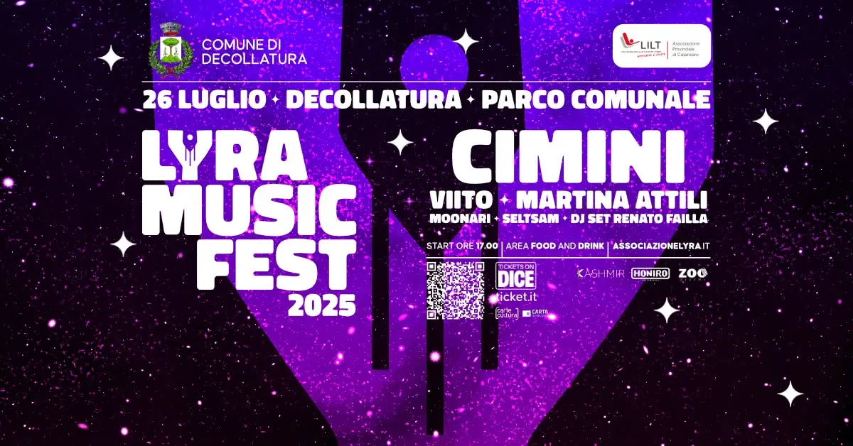 Locandina evento Lyra Music Fest