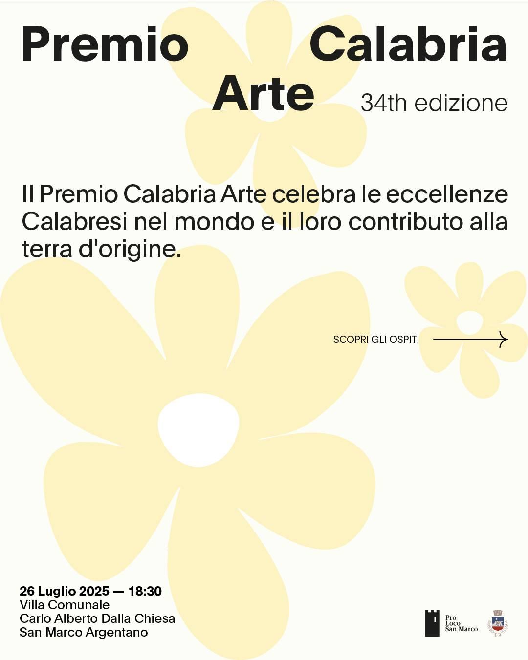 Locandina evento Premio calabria arte