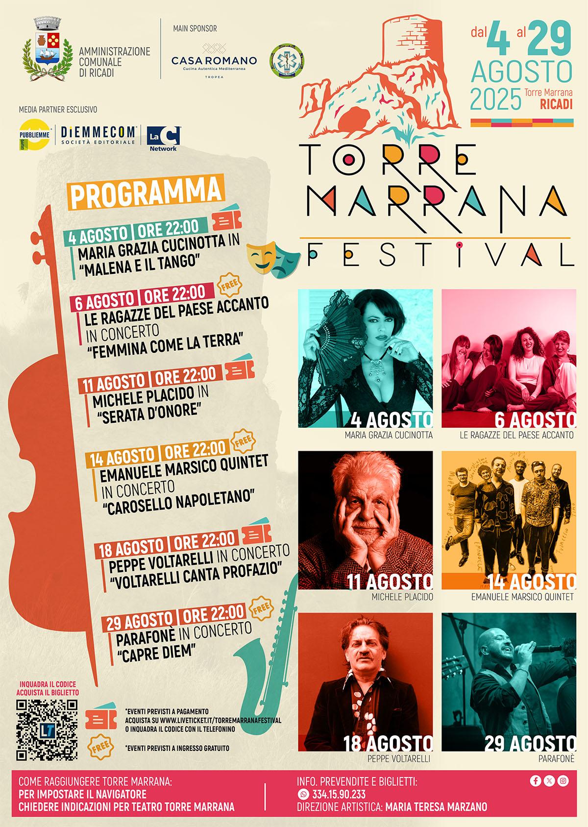 Locandina evento Torre Marrana Festival