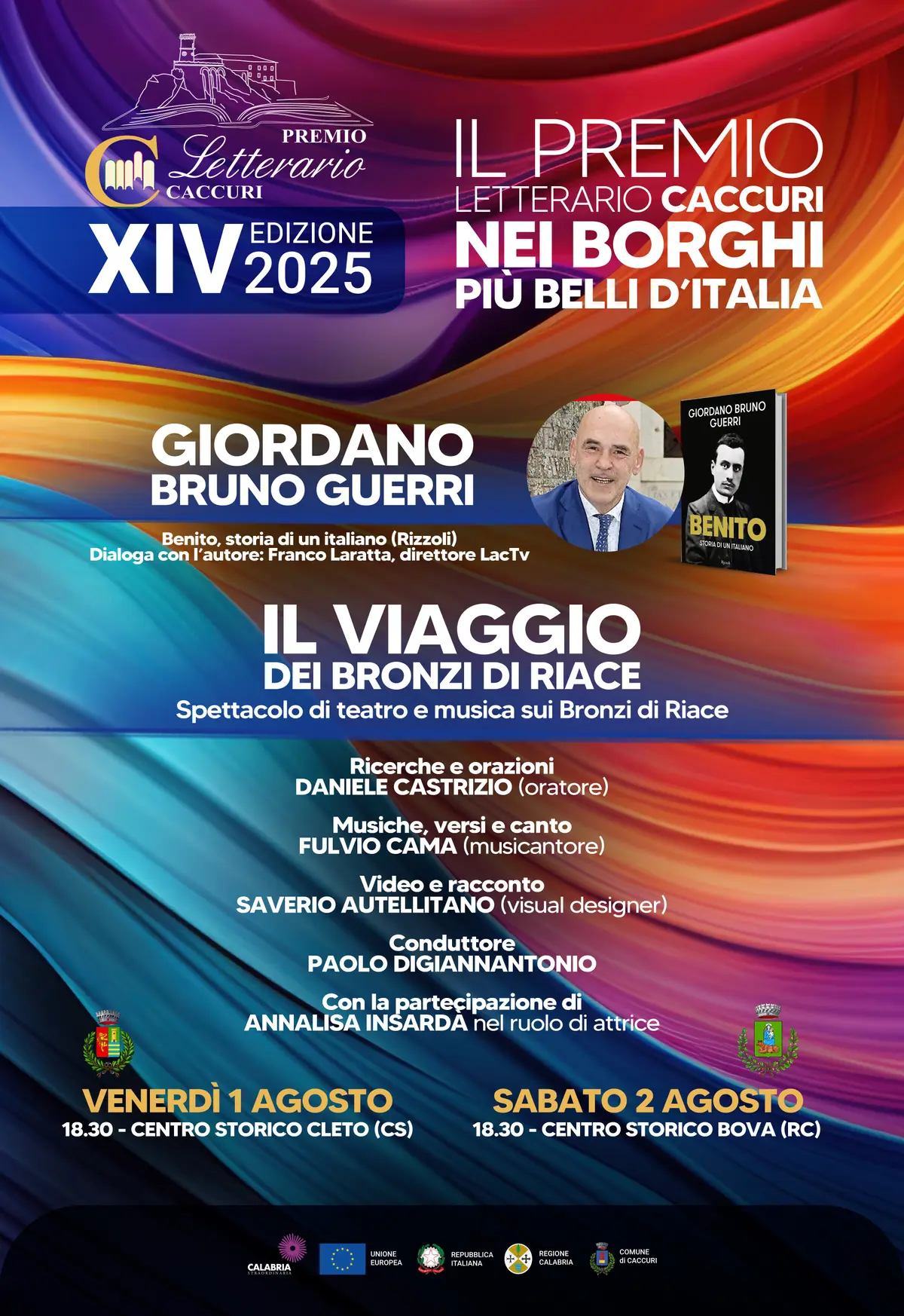 Locandina evento di presentazione libro