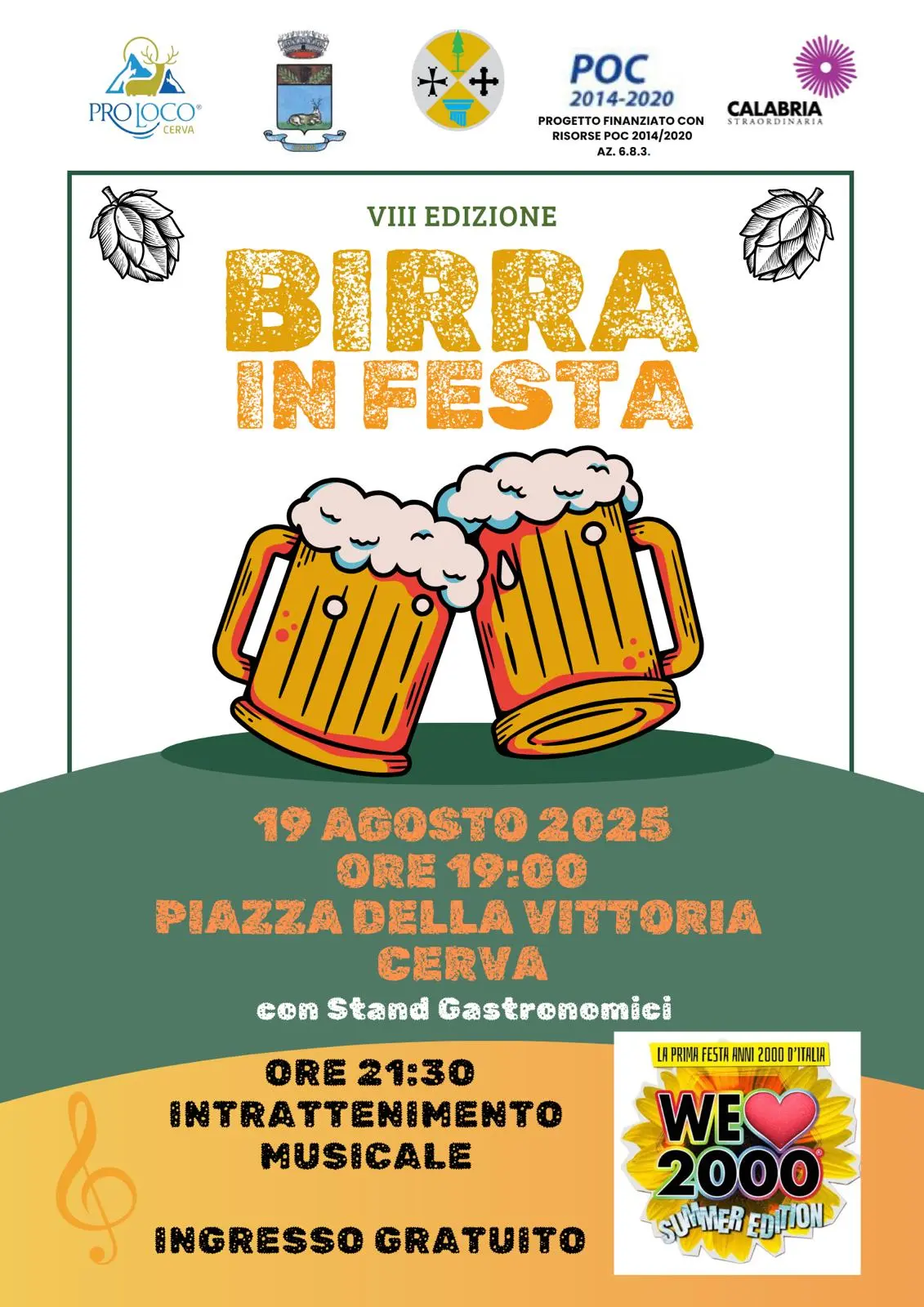 Locandina Birra in festa a Cerva