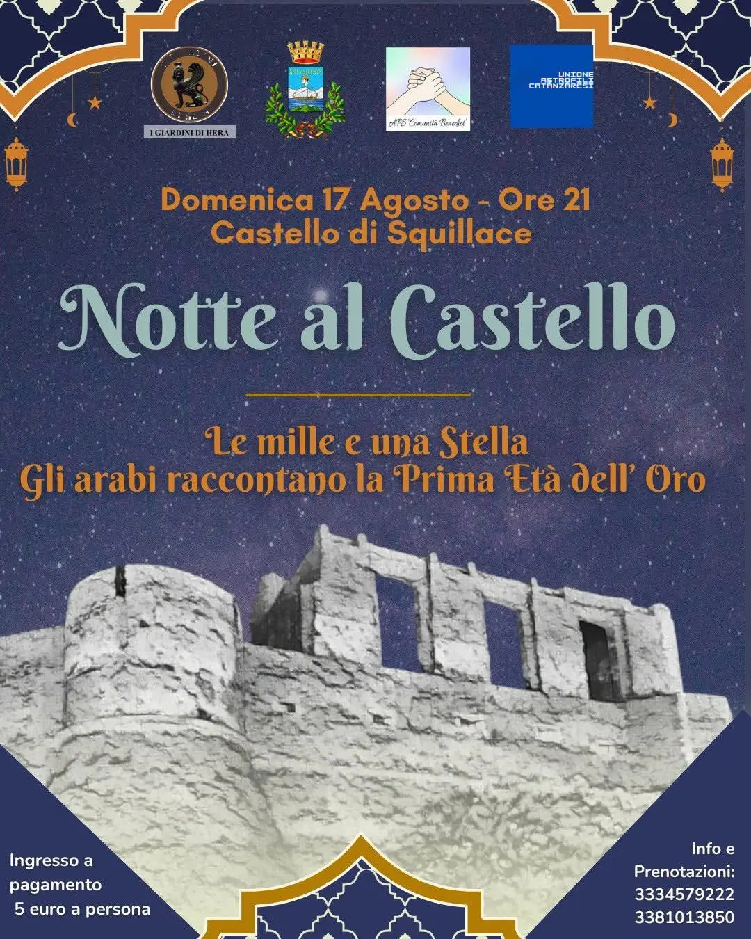Locandina evento Notte al castello