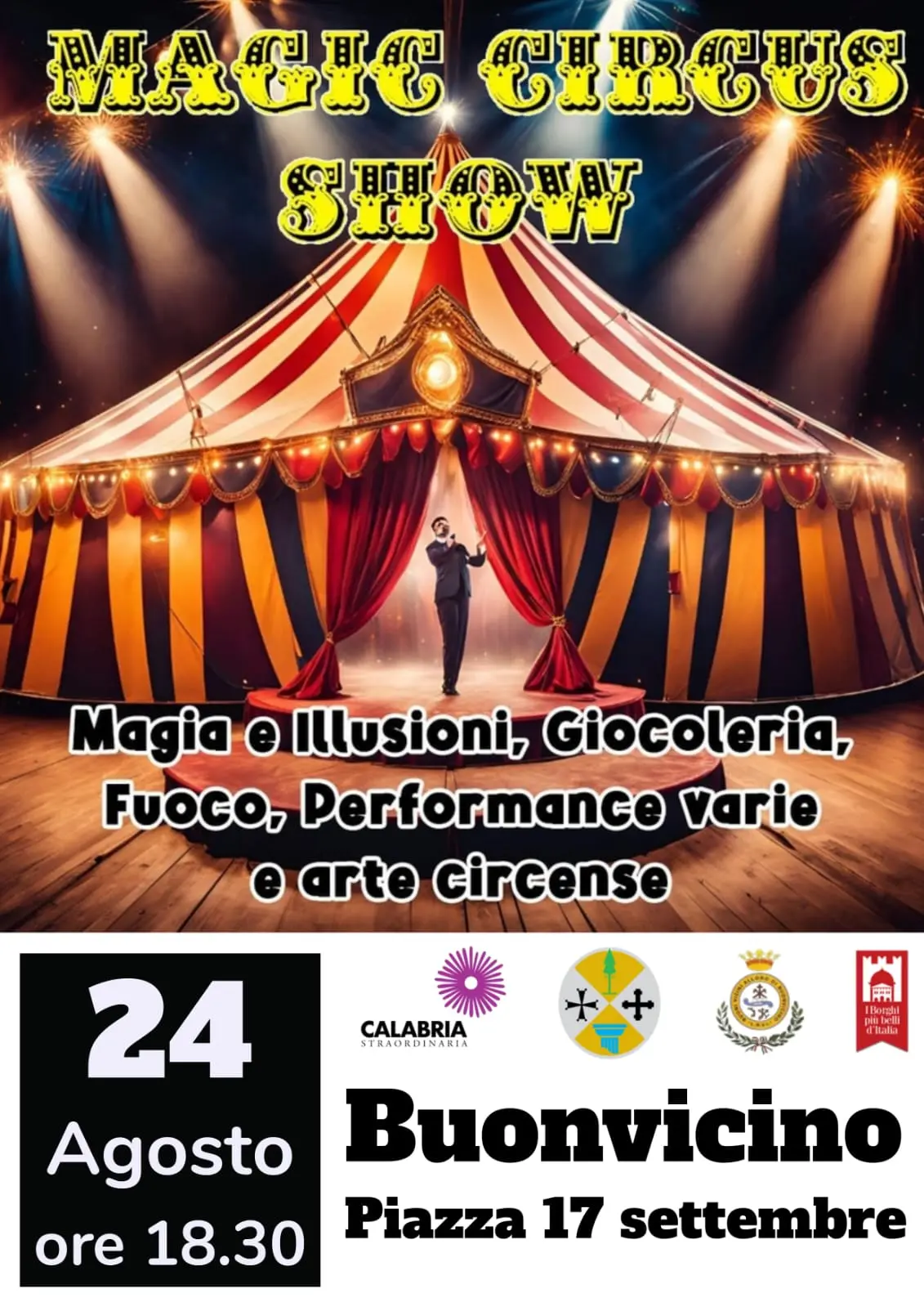 Locandina evento Magic Circus show