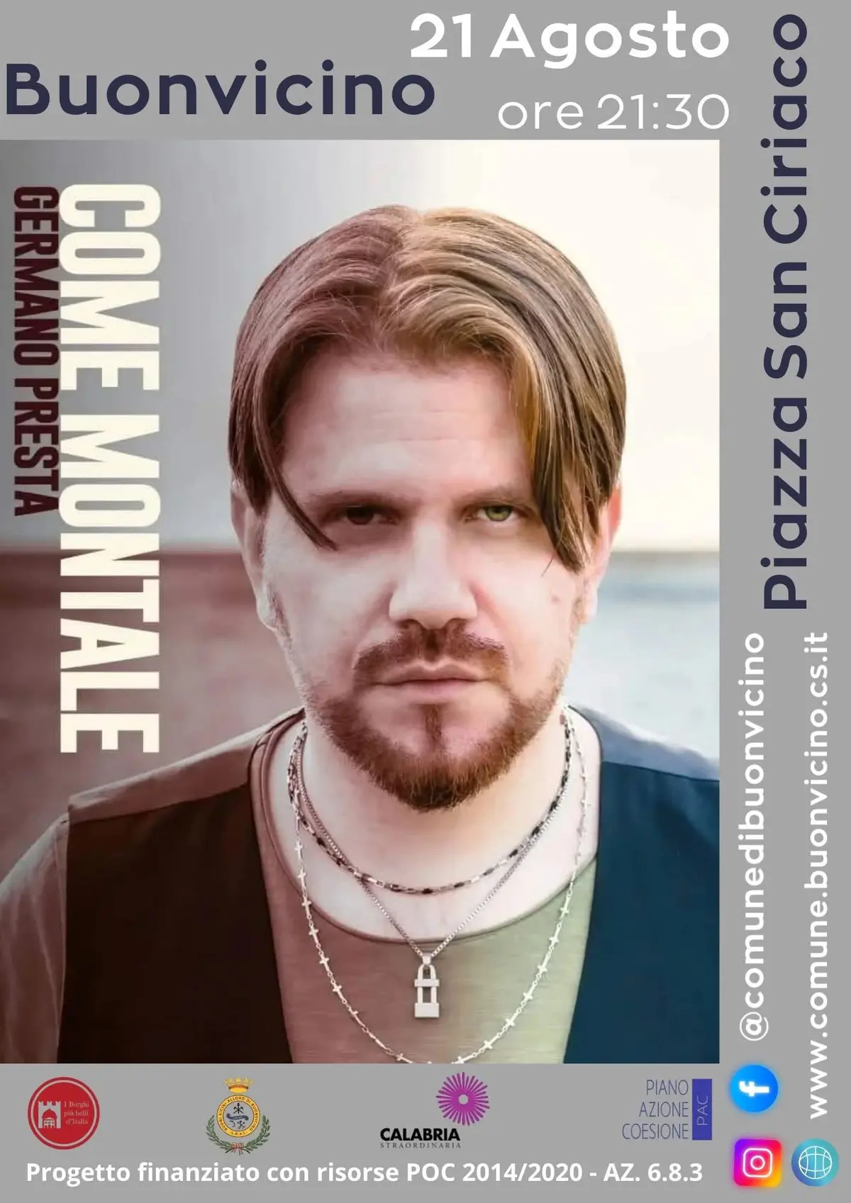 Locandina evento Germano Presta