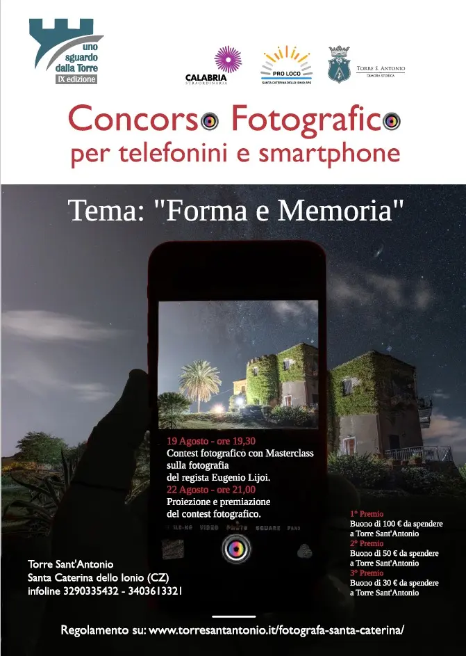 Locandina Concorso fotografico Forma e Memoria