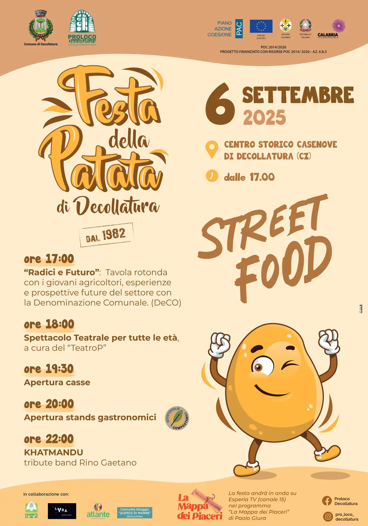 Locandina Festa della patata a Decollatura
