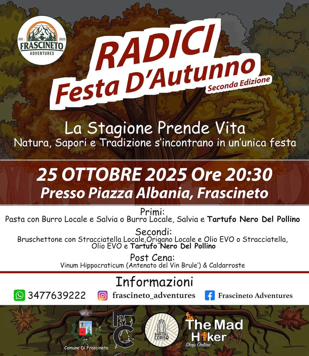 Locandina evento Radici Festa d'autunno