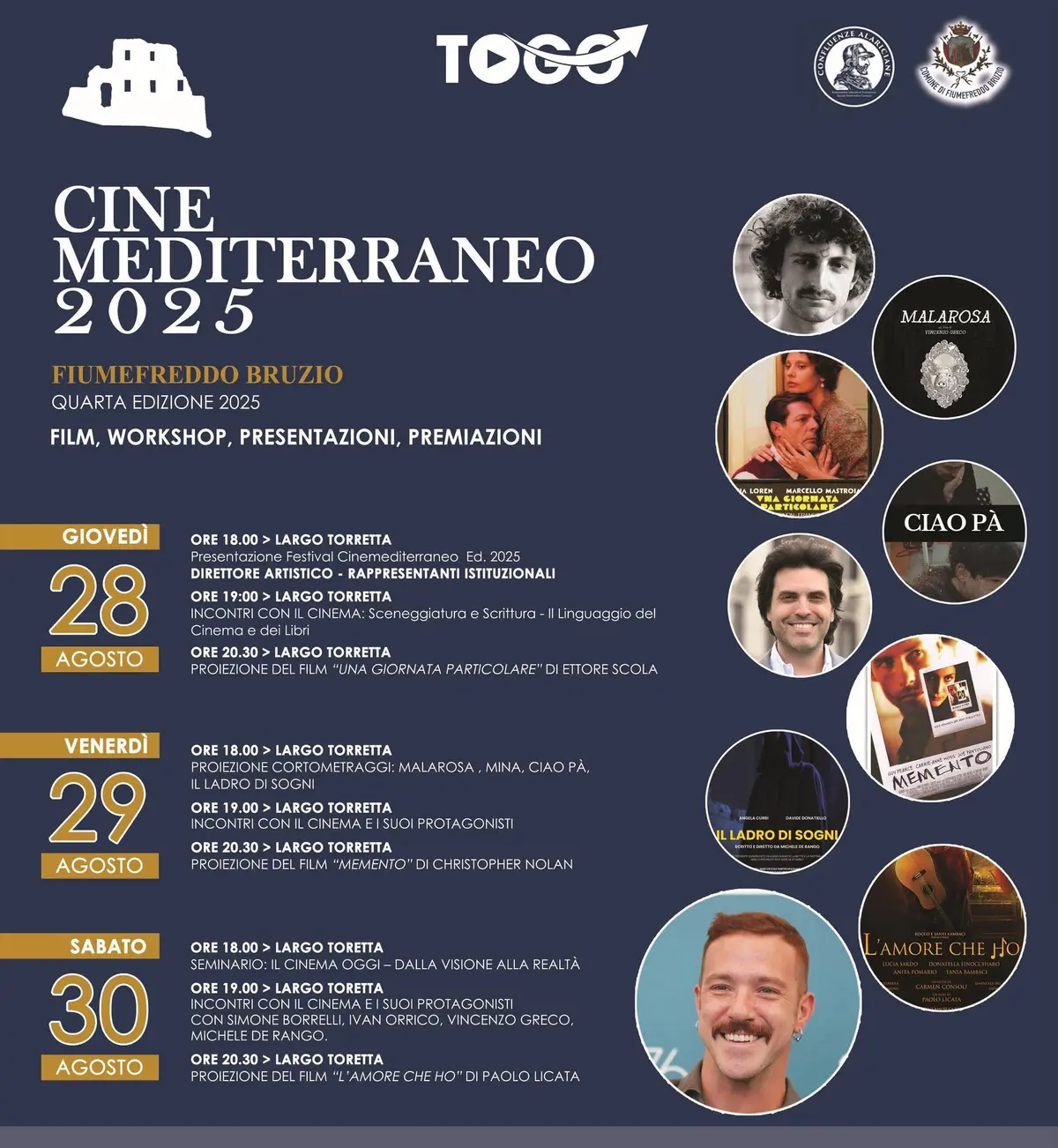 Locandina evento Cine mediterraneo