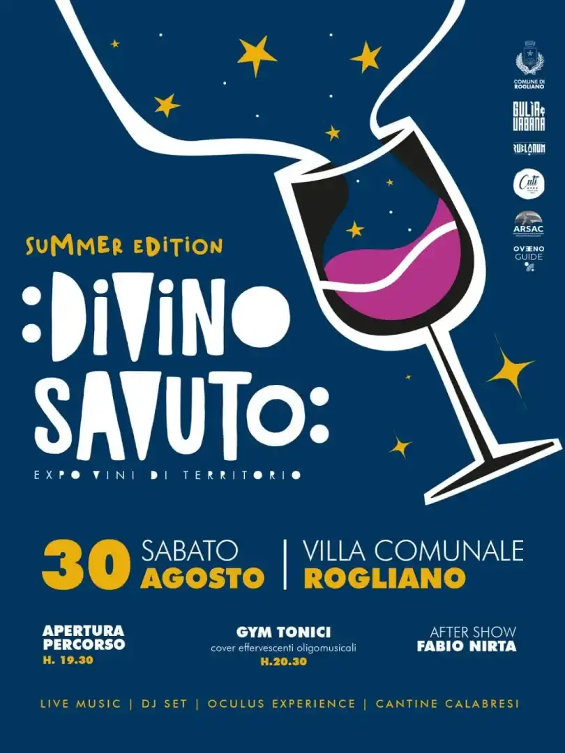 Locandina evento Divino Savuto