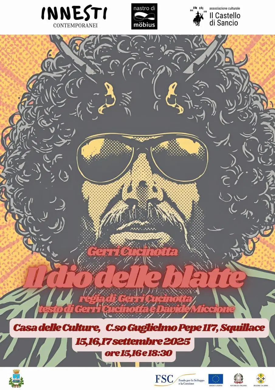 Locandina evento Il dio delle blatte