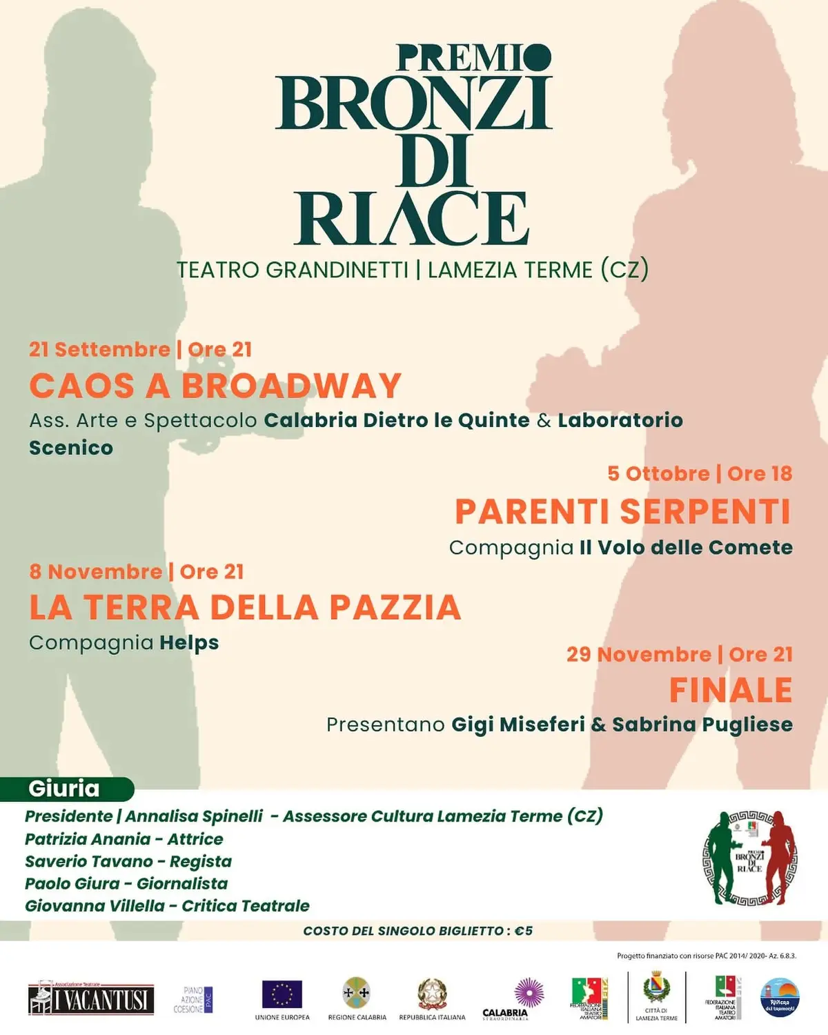 Locandina evento Premio Bronzi di Riace