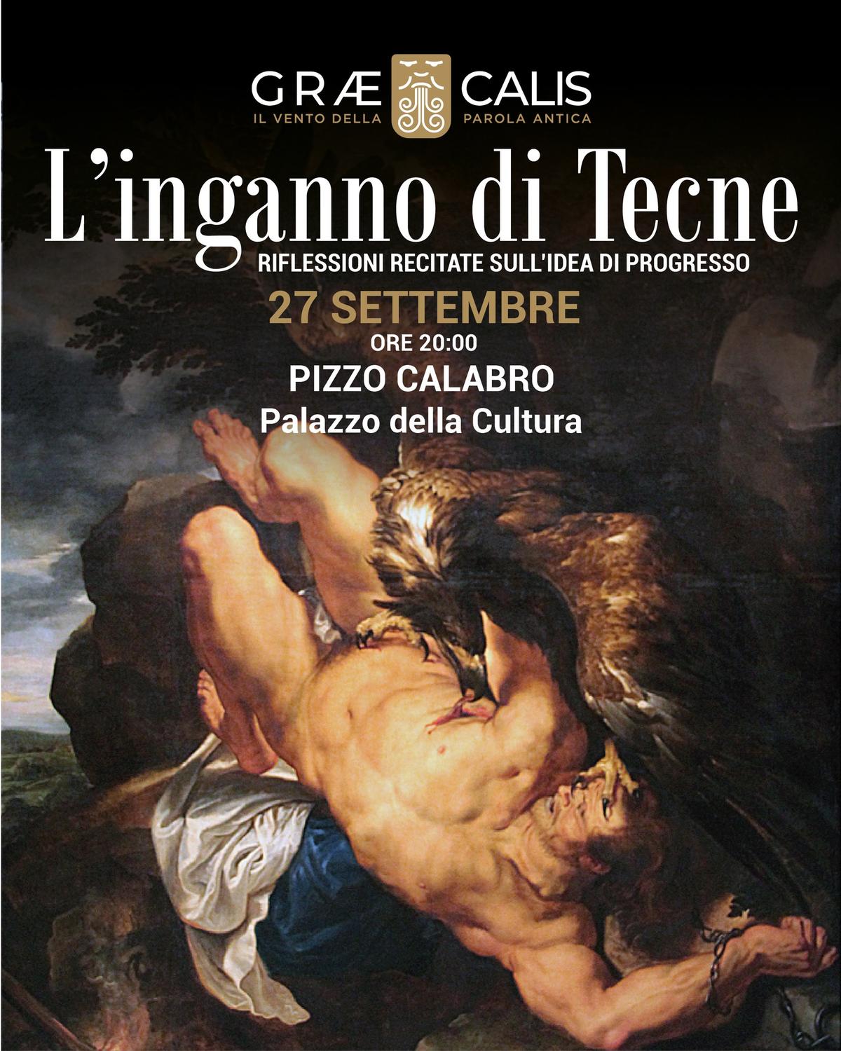 Locandina evento l'inganno di Tecne
