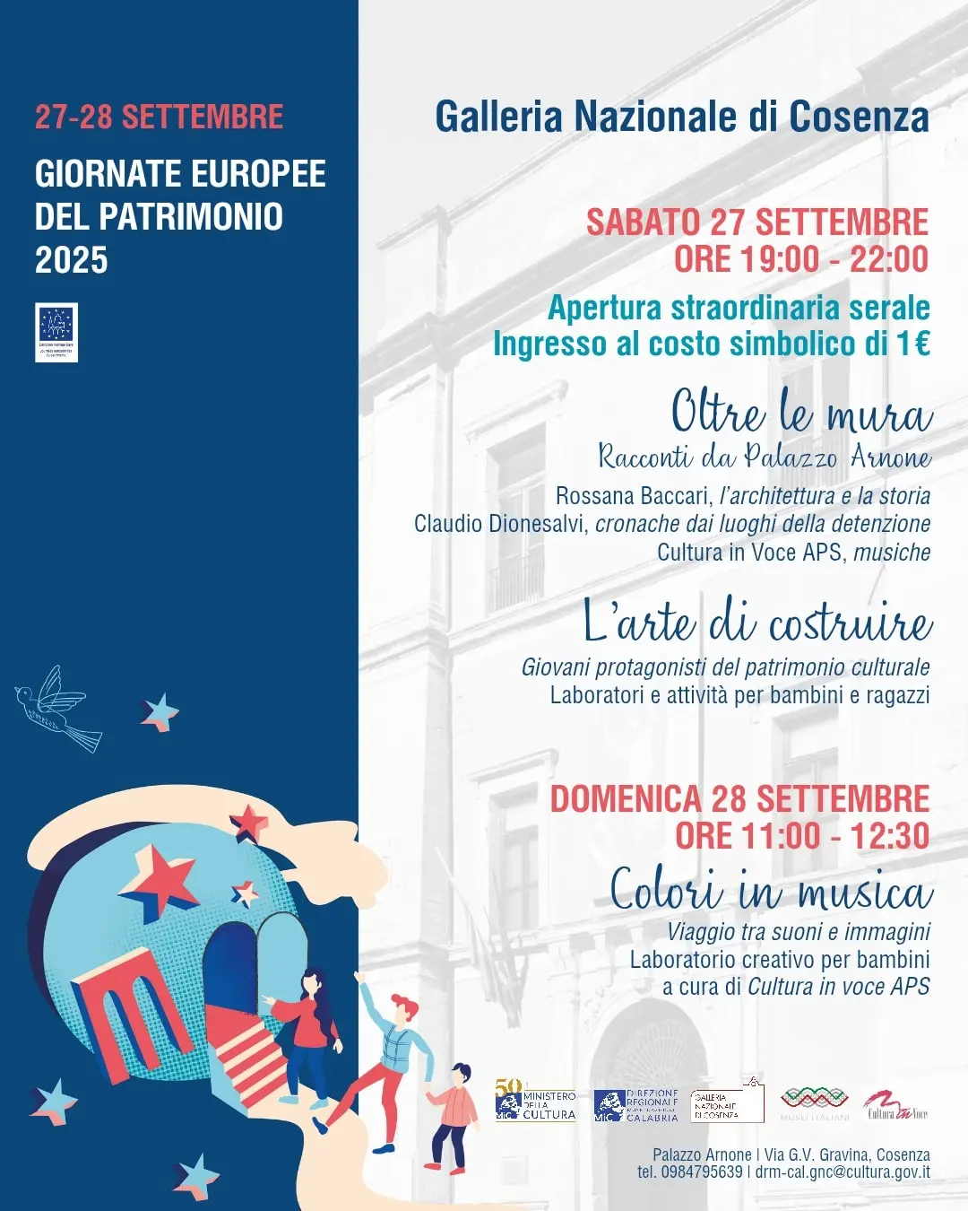 Locandina evento Giornate Europee del Patrimonio Cosenza