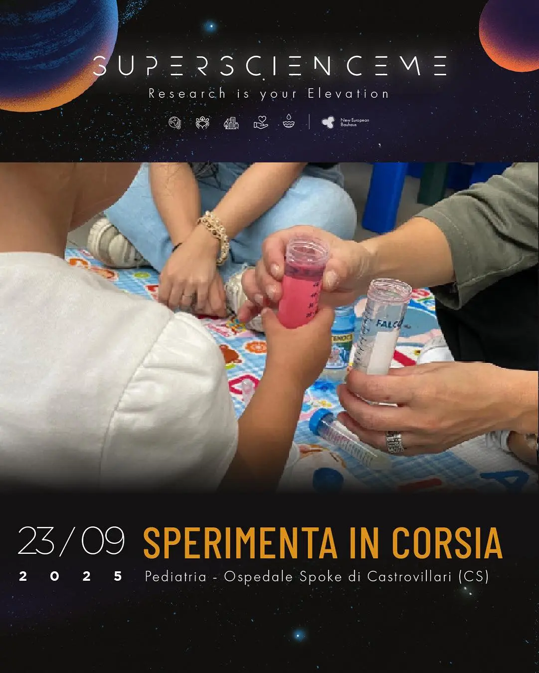 Locandina evento Sperimenta in corsia