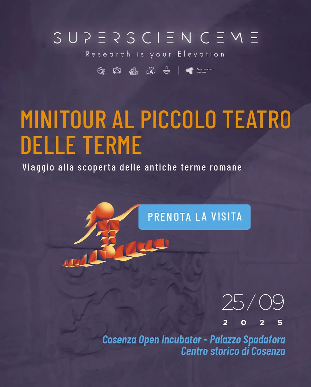 Locandina evento Mini Tour al Piccolo Teatro delle Terme