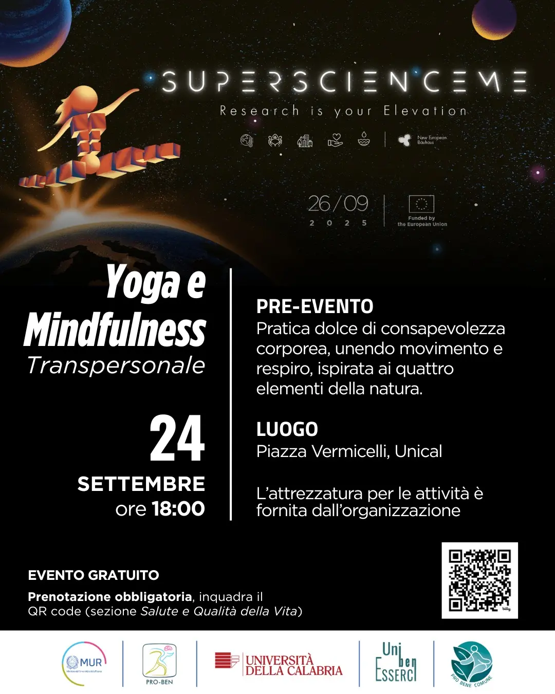 Locandina evento Yoga e Mindfulness
