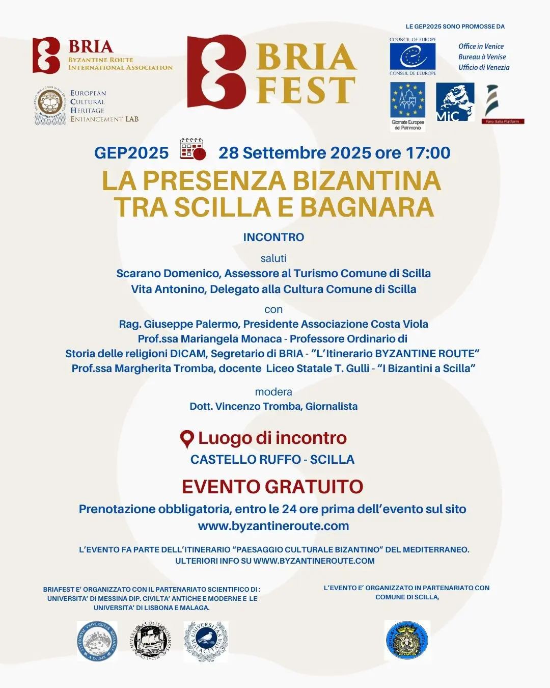 Locandina evento Bria Fest Scilla