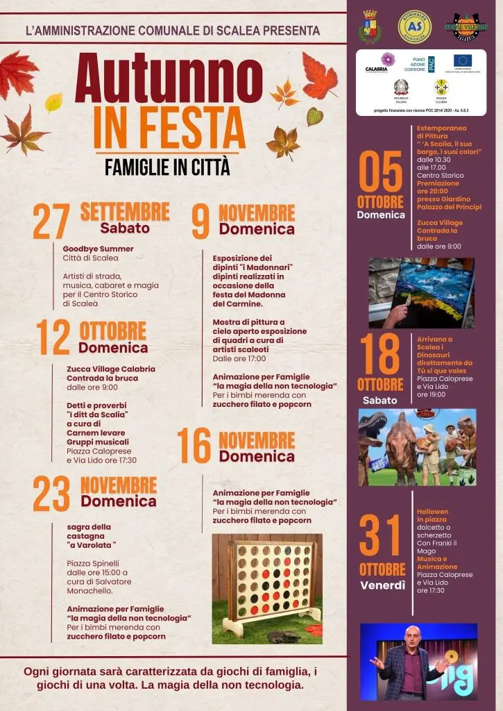 Locandina evento Autunno a Scalea