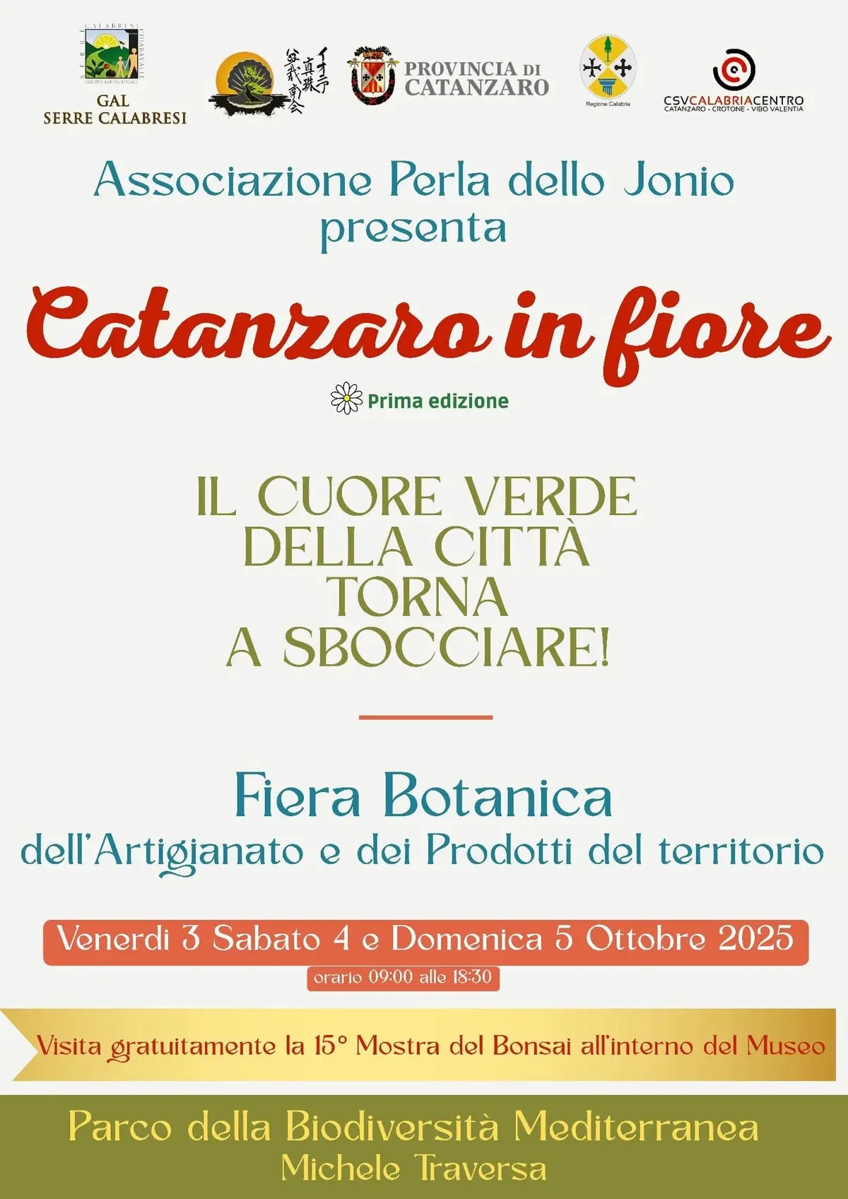Locandina evento Catanzaro in fiore