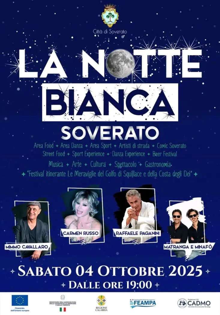 Locandina evento Notte Bianca Soverato