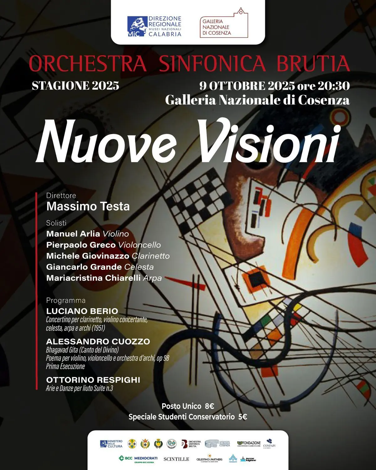 Locandina concerto Nuove visioni
