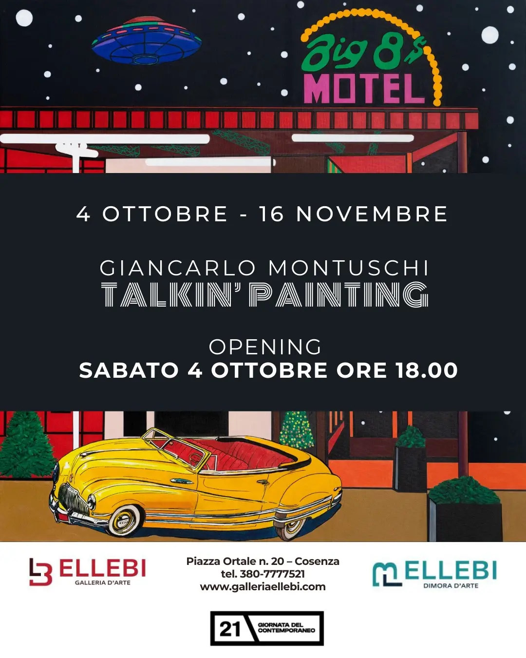 Locandina mostra Talkin paintings