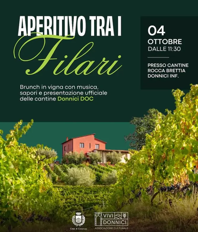 Locandina evento Aperitivo tra i filari