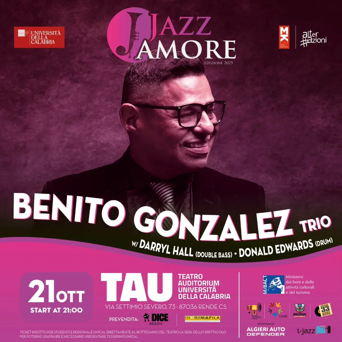 Locandina evento Benito Gonzalez Trio