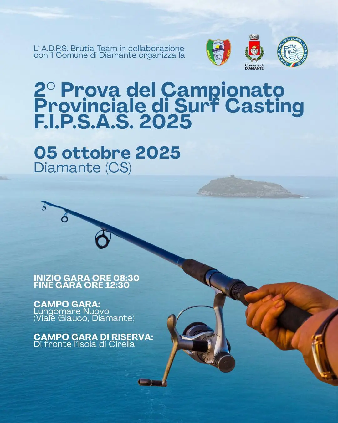Locandina evento Campionato Provinciale di Surf Casting