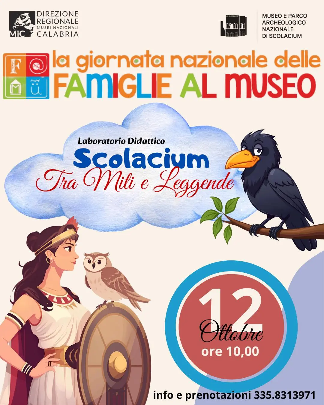 Locandina evento Scolacium tra miti e leggende