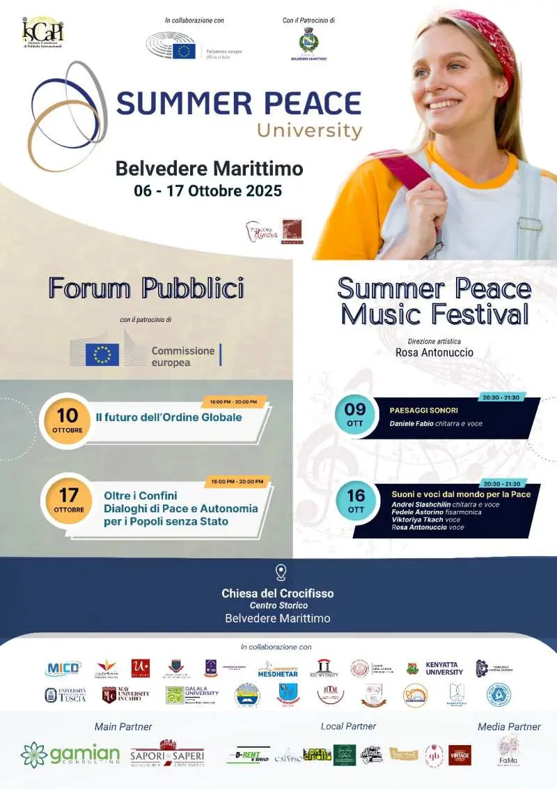 Locandina evento Summer Peace University