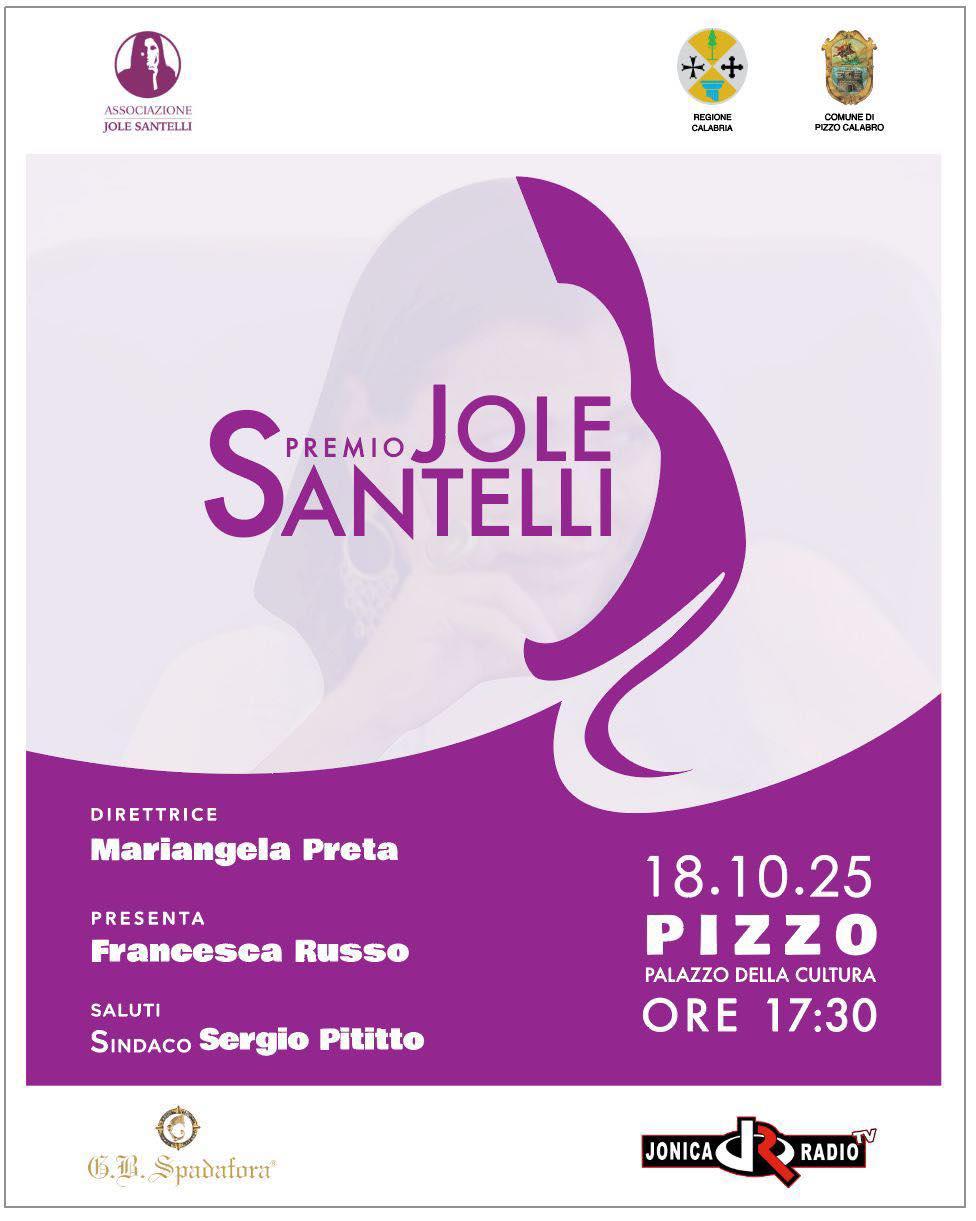 Locandina evento Premio Jole Santelli