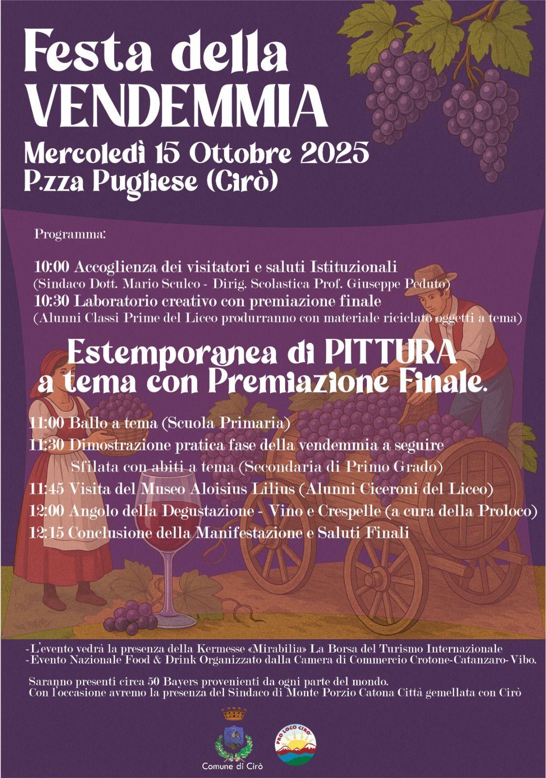 Locandina evento Festa della vendemmia