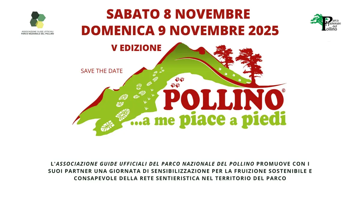 Locandina evento Pollino a piedi