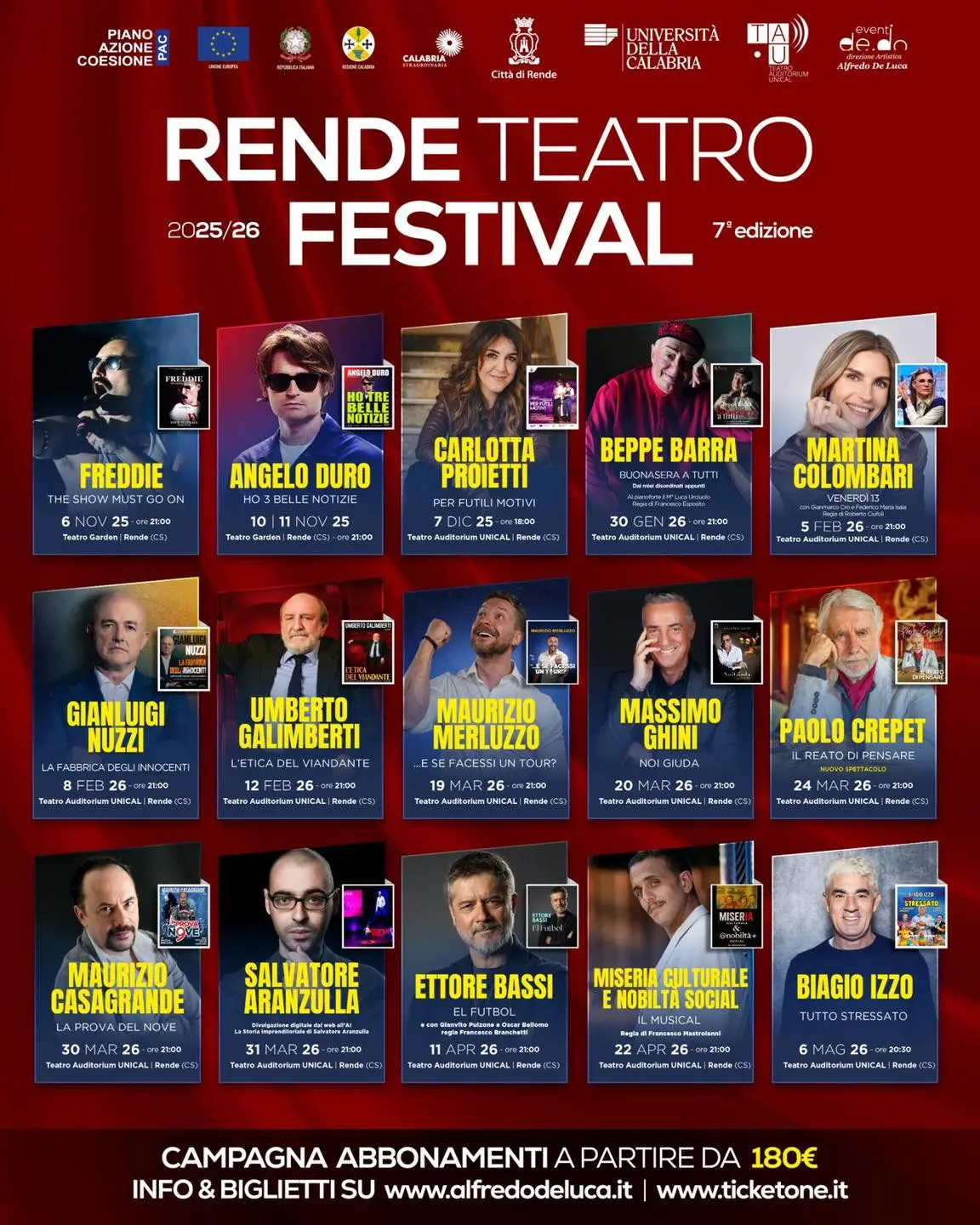 Locandina evento Rende Teatro Festival