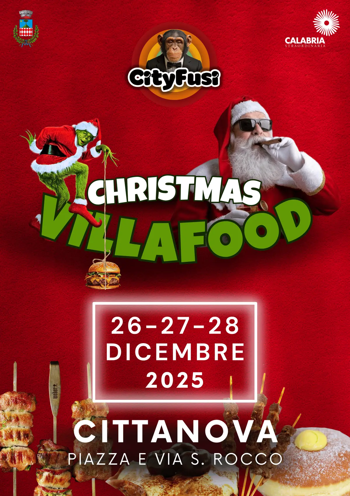 Locandina evento Christmas Villafood