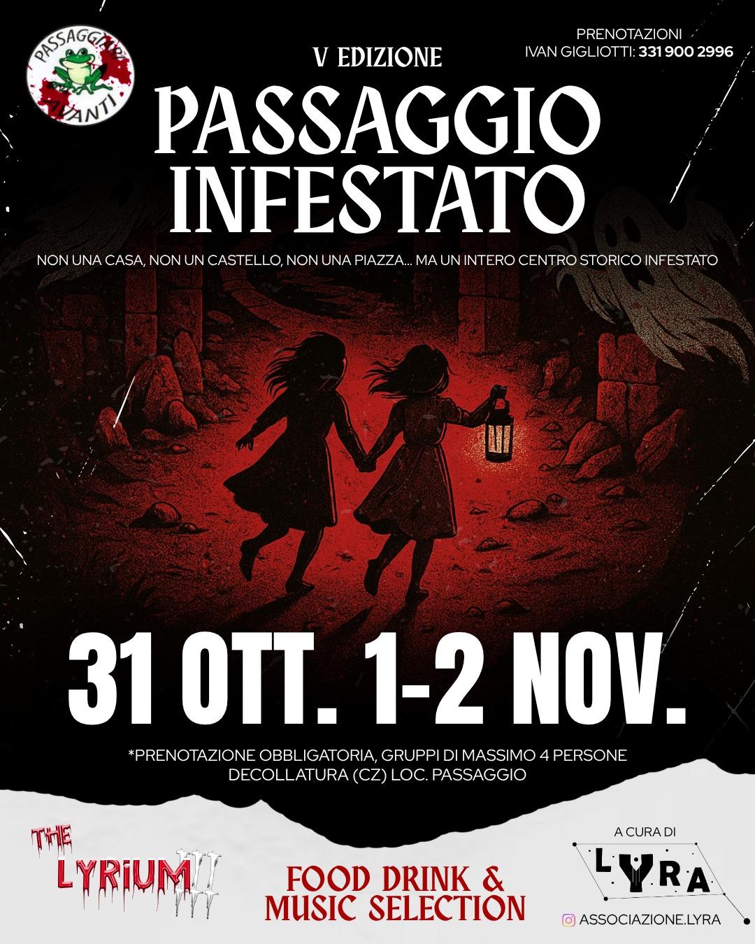 Locandina evento Passaggio Infestato