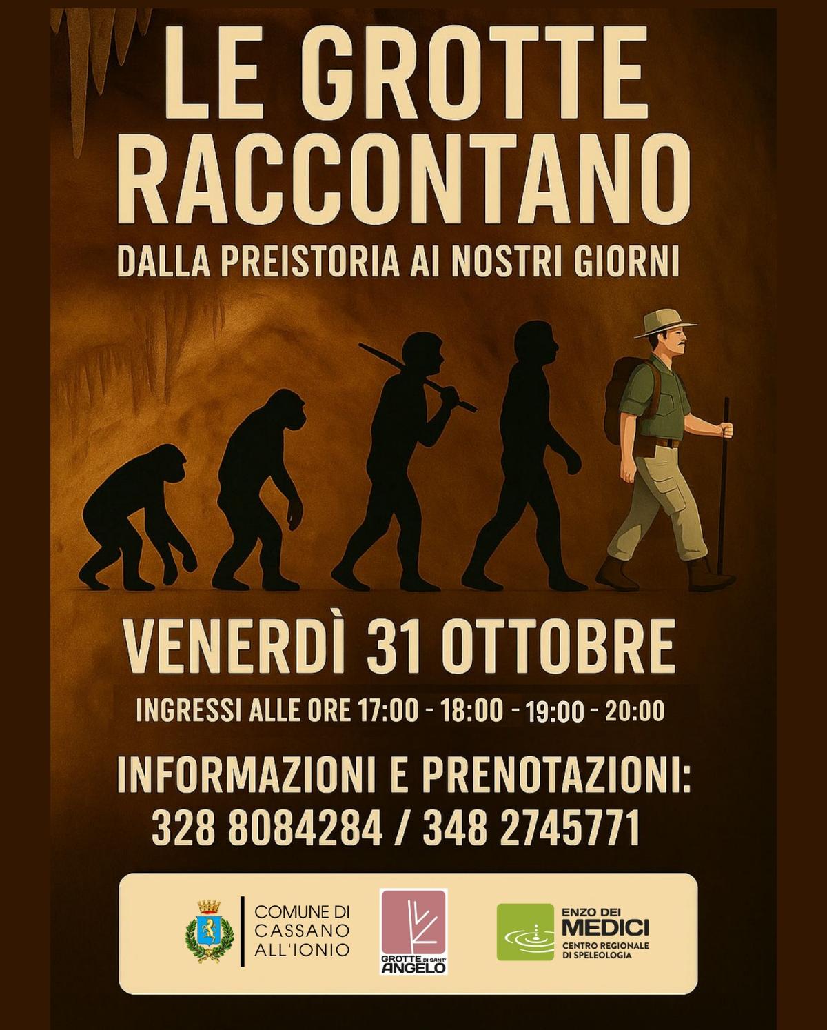 Locandina evento Le grotte raccontano