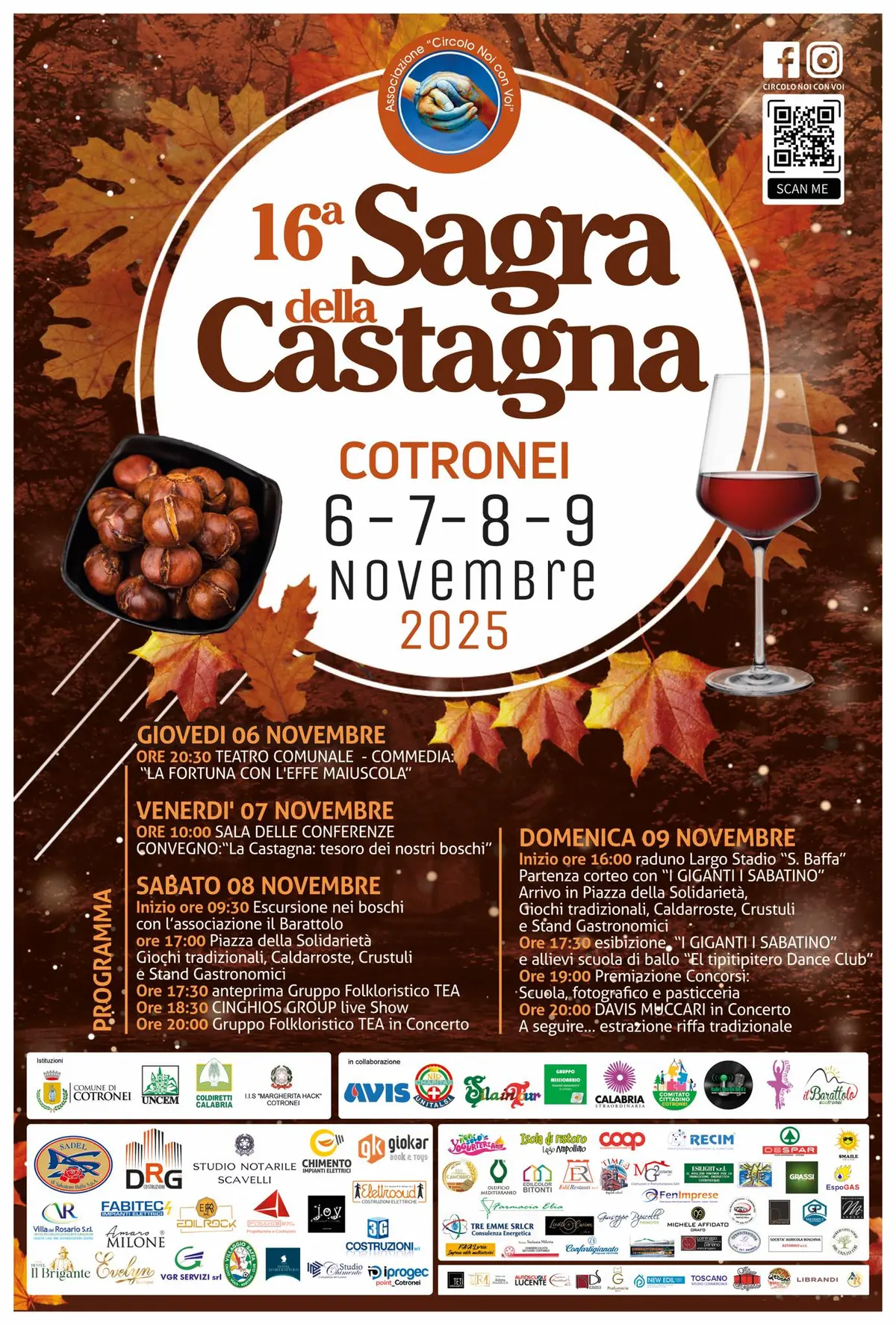 Locandina evento Sagra della castagna Cotronei