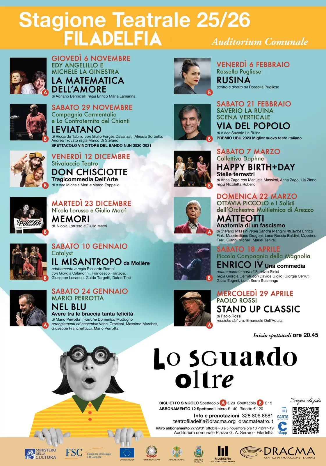 Locandina evento Stagione teatrale Filadelfia