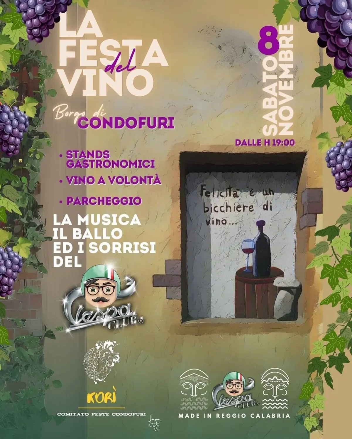 Locandina evento Festa del vino Condofuri