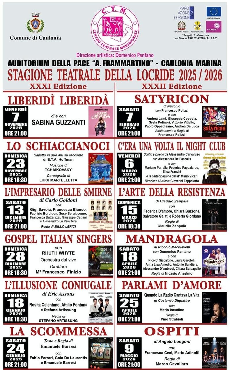 Locandina evento Stagione teatrale Caulonia Marina